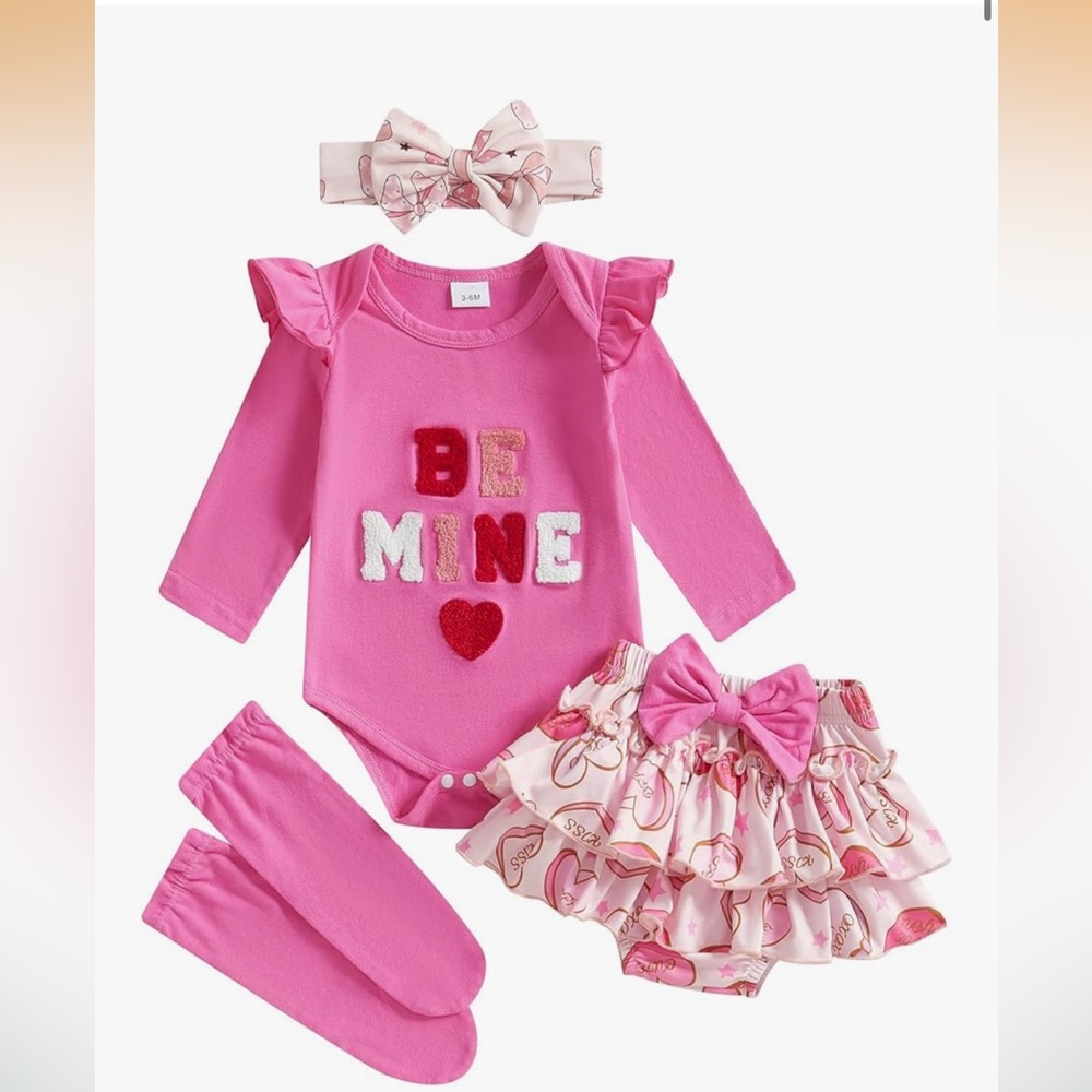 Pink 'Be Mine' Kids Accessory Set